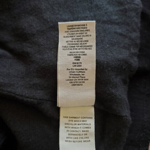 Free People Black Comb Waterfall Draped Moto Jacket Size 2 - Picture 10 of 13